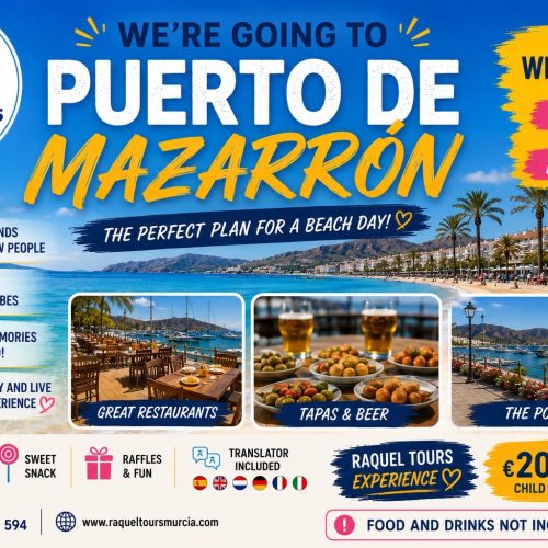 Excursión de un día a la playa y el puerto de Puerto de Mazarrón con Raquel Tours Murcia