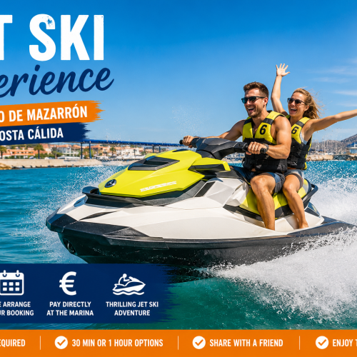 Jet Ski Experience in Puerto de Mazarrón with return transport from Murcia